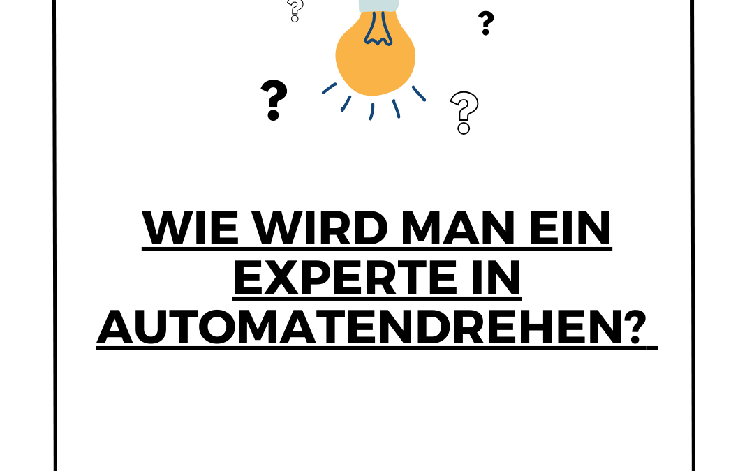 Die Fähigkeiten, die erforderlich sind, um ein Experte für die Schraubbearbeitung zu werden